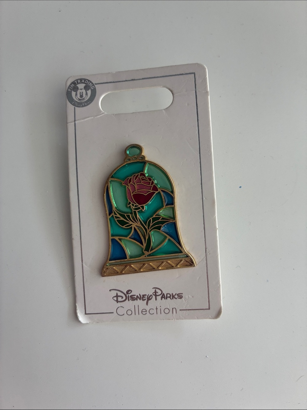 Beauty And The Beast Stained Glass Pin
